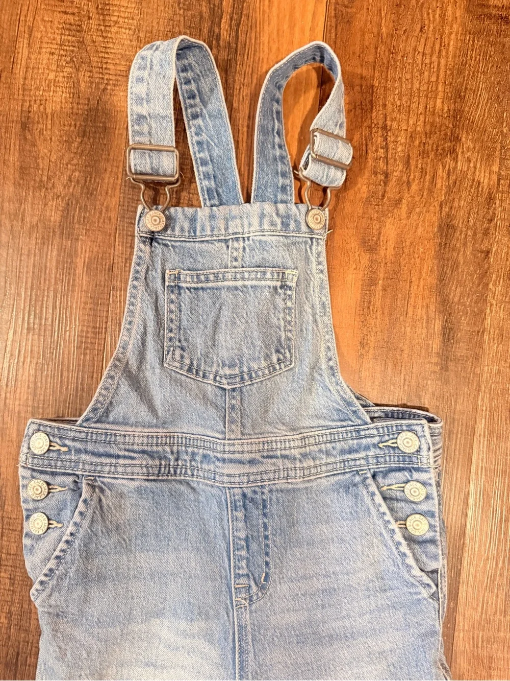 Kids Light Wash Denim Overalls